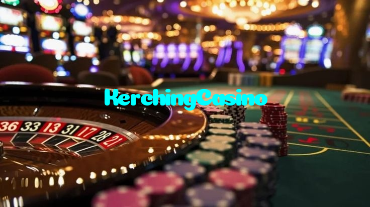 KerchingCasino casino presented on mobile device in Pakistan with slots and live games