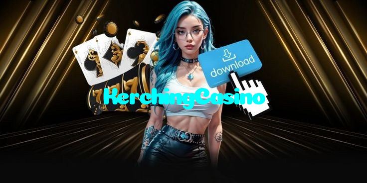 KerchingCasino casino presented on mobile device in Pakistan with slots and live games